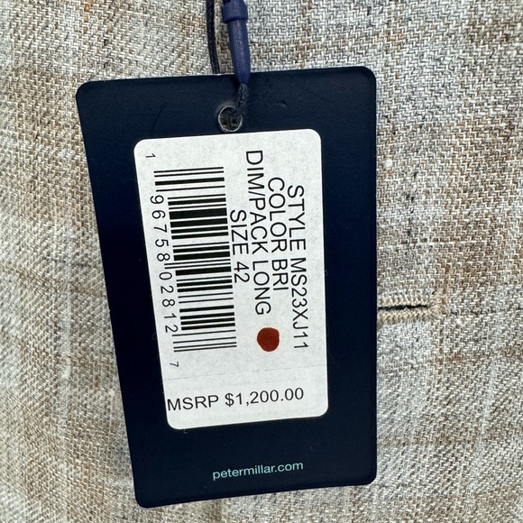 Peter Millar NAGS Crown Crafted BAY Plaid 100% Linen Soft Jacket 42 Long $1200 - Picture 4 of 12